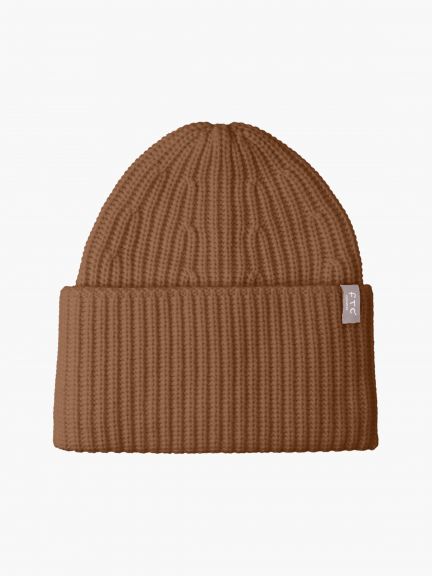 Beanie with large rim