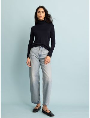 Rollkragenpullover aus superfeinem Strick