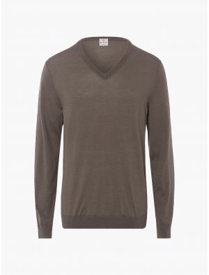 V-Neck Sweater in Superfine Knit