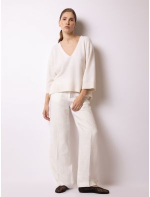 Pullover with 3/4 sleeves