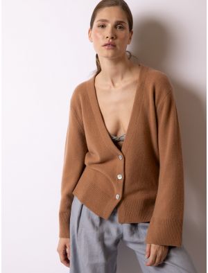 Cardigan with V-neck